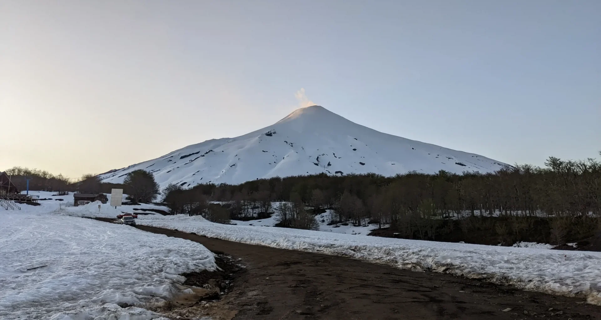 foto del volcán villarrica